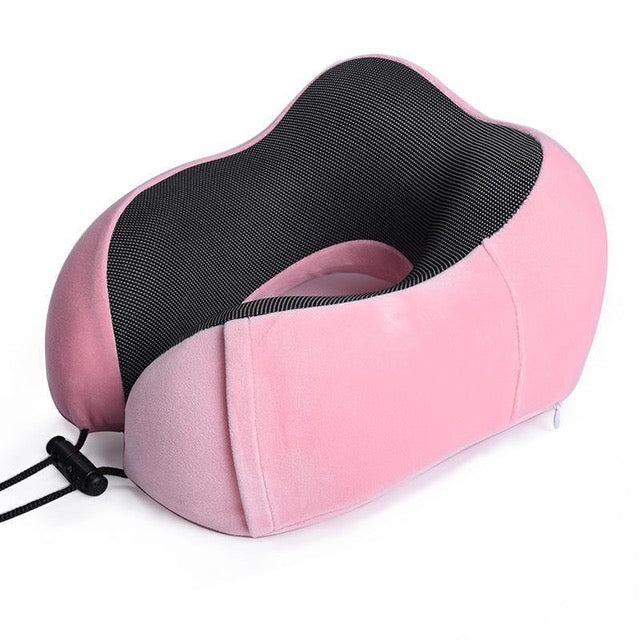 Massaging Neck Pillow U-Shaped Memory Foam Travel Pillow Massager